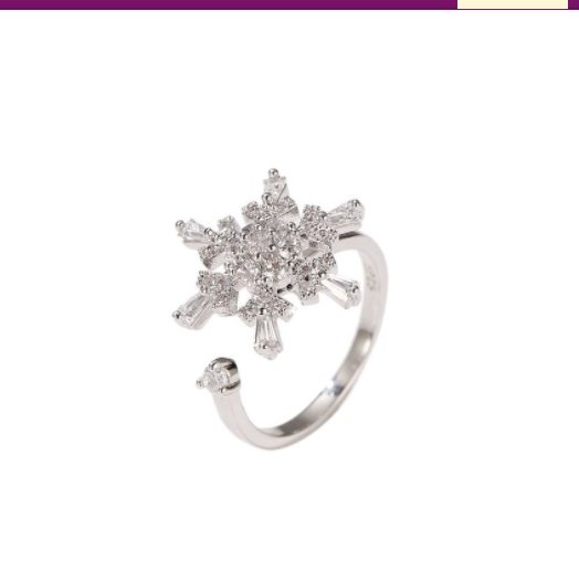 Fashion The Same Sweet Butterfly Revolving Ring - Image 2