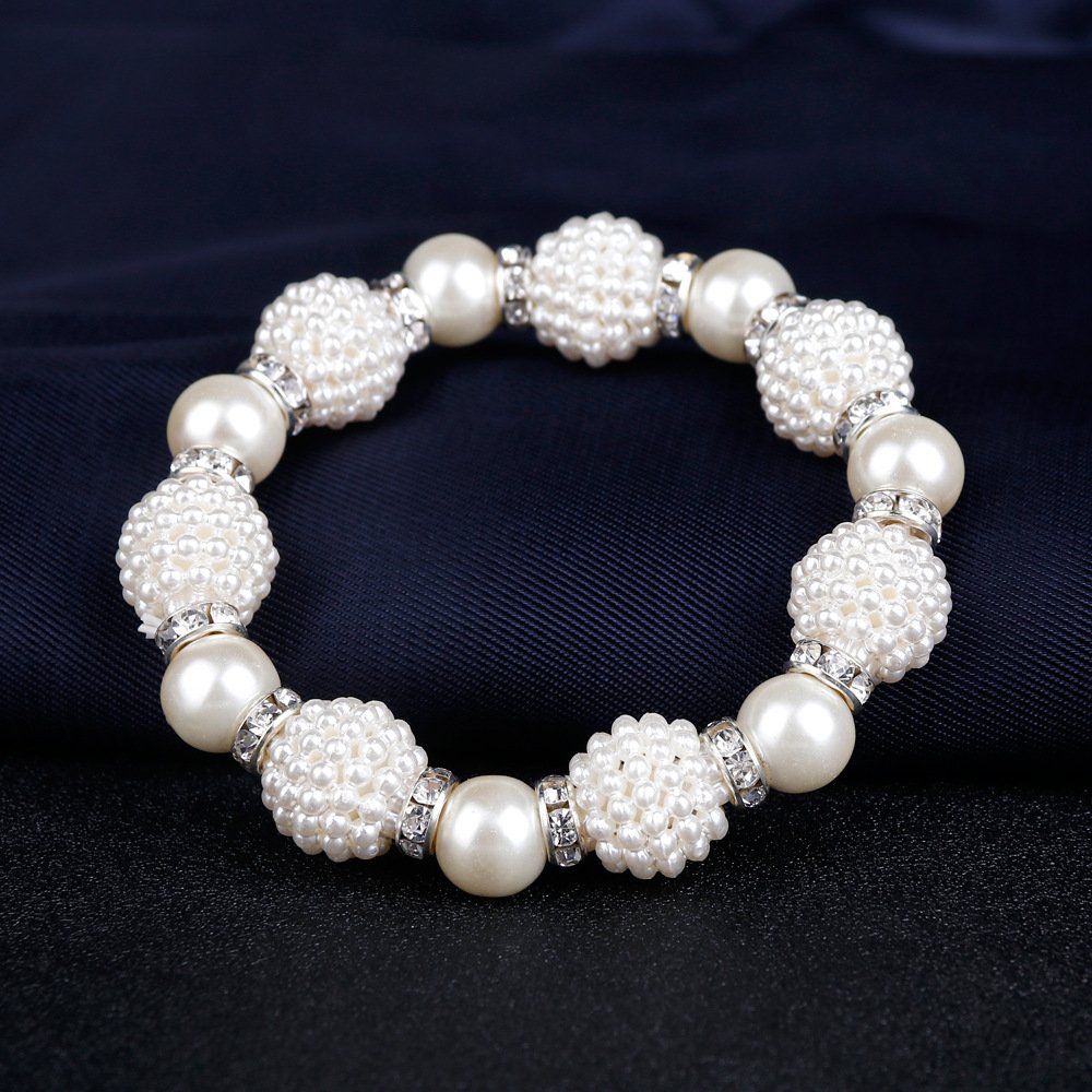 The Bride Wedding Earrings Necklace Three Piece Suit Danbi Pearl Necklace Jewelry. - Image 2