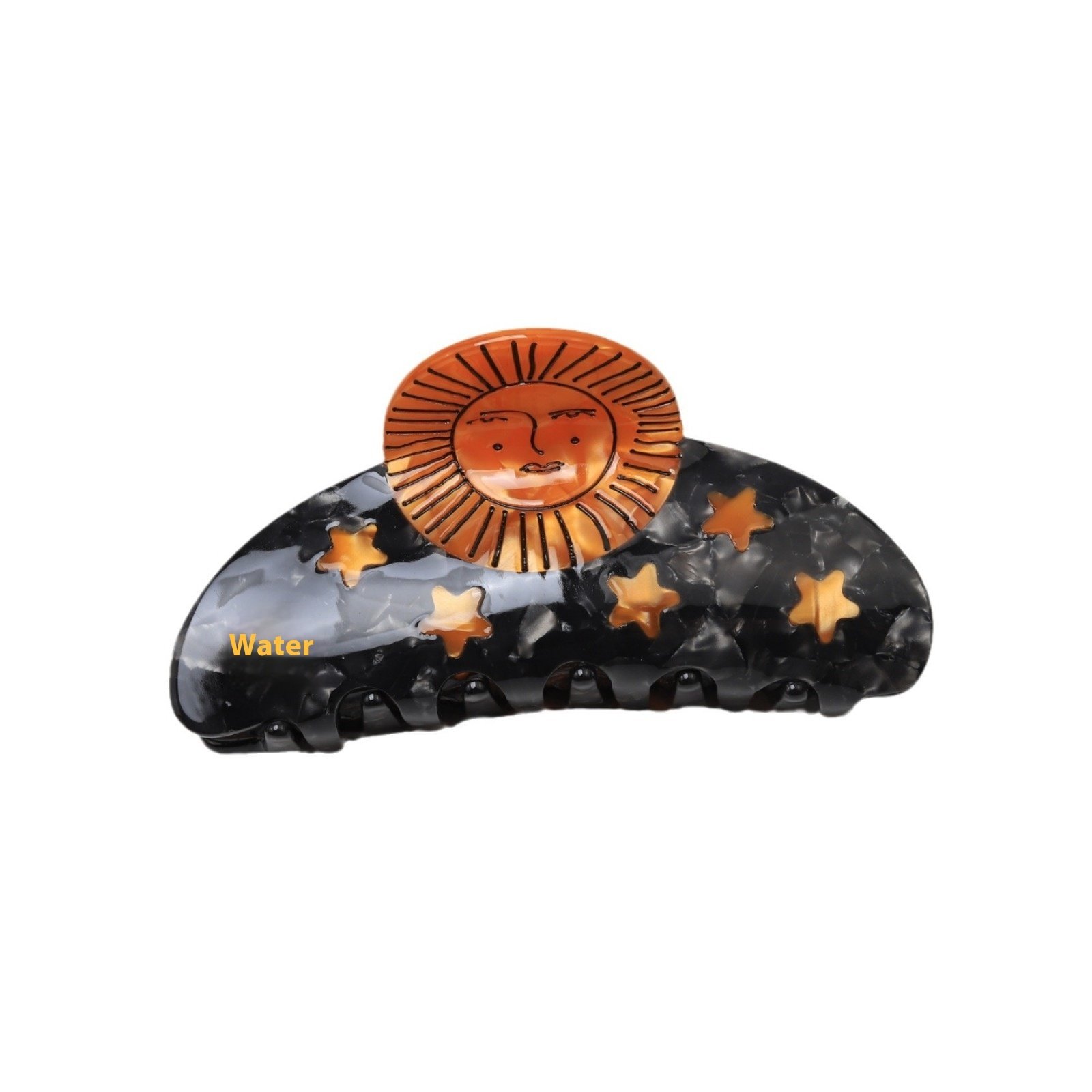 Snail Sunflower Angel Acetate Hair Clip - Image 2