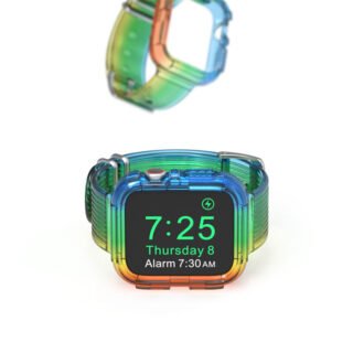 Watch Band Rainbow Limited Integrated TPU Transparent Strap