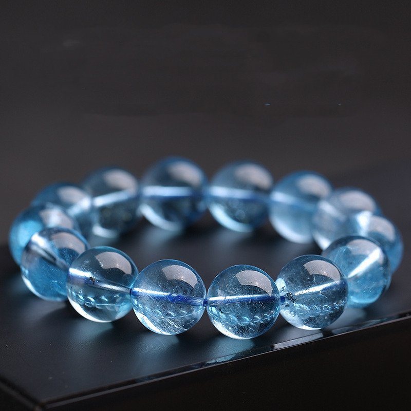 Women's Natural Ice Aquamarine Bracelet Crystal Bracelet - Image 4