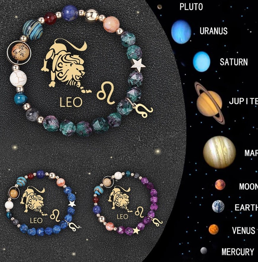 Crystal Stone Zodiac Sign Bracelet - Image 7