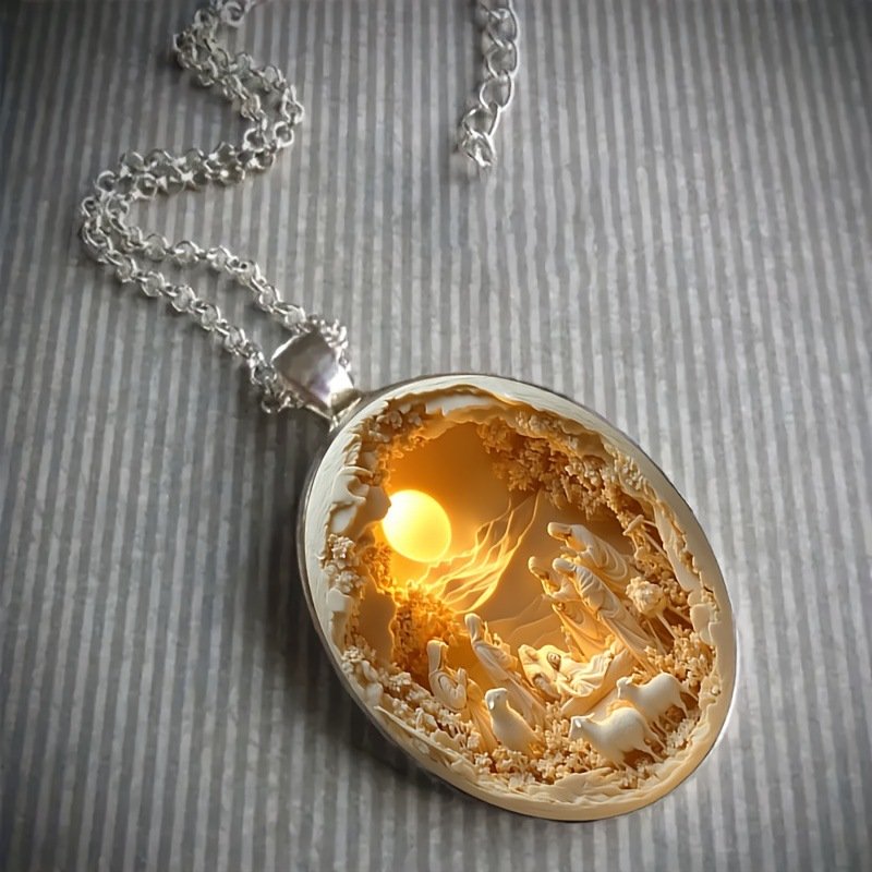 Elegant Glass Necklace For Christmas And Easter - Image 2