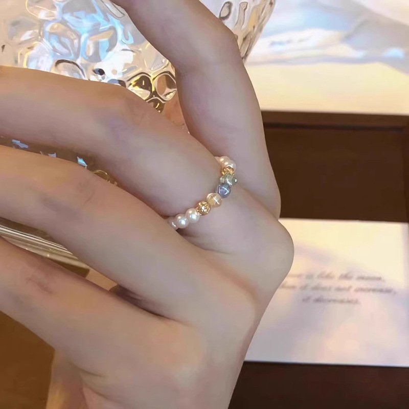 Pearl Ring Special-interest Design High Sense French Unique - Image 4