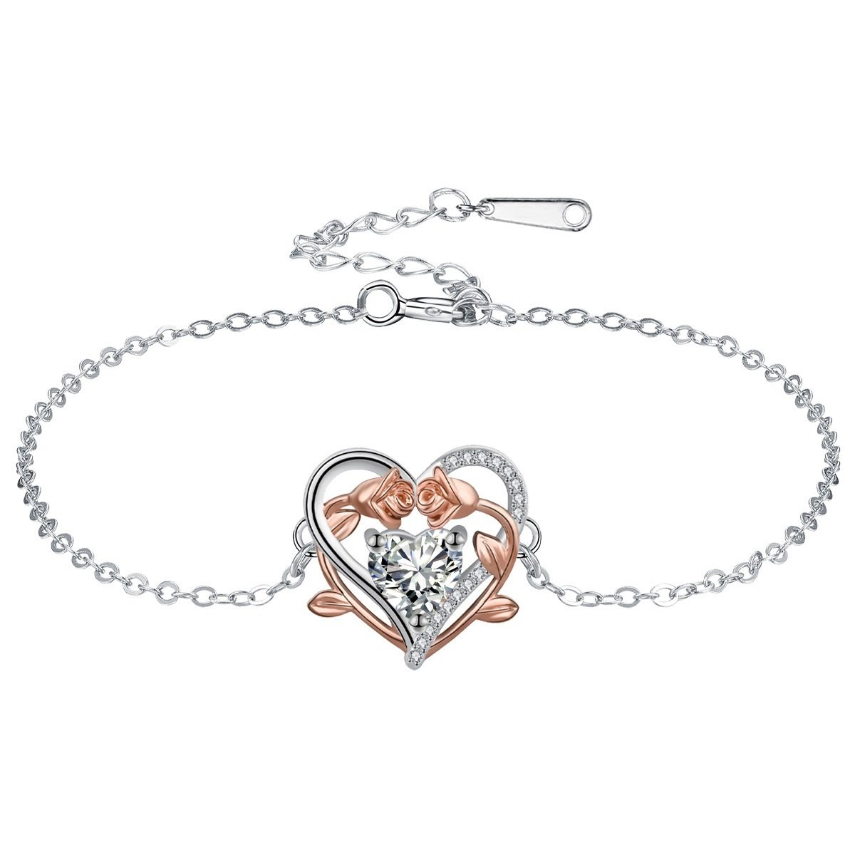 Ornament Heart-shaped Rose Bracelet Mother's Day Gift - Image 5
