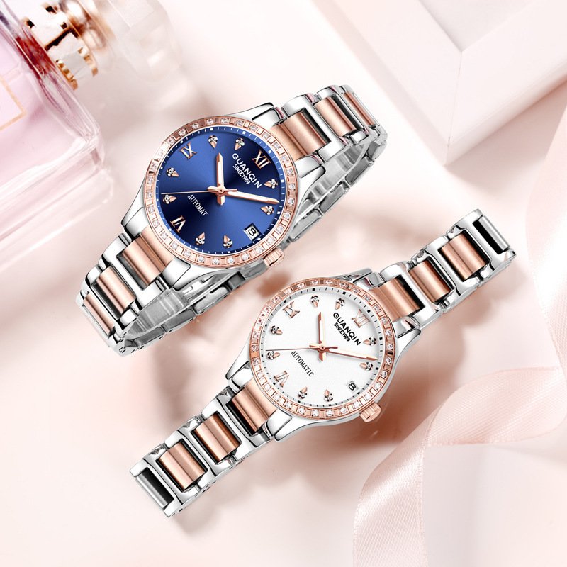 Ladies Fashion Diamond-studded Luminous Mechanical Watch - Image 2