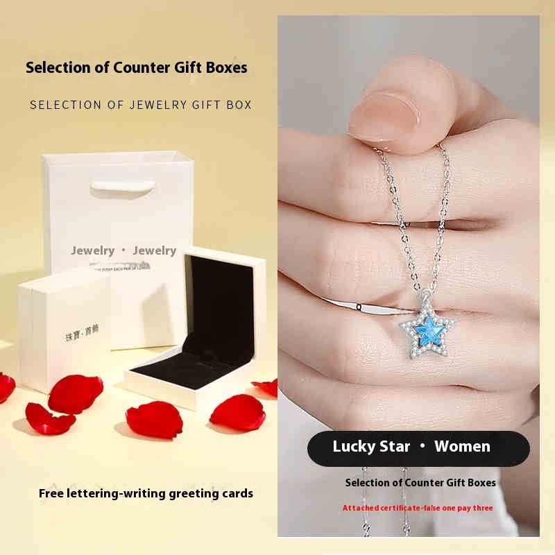 Sterling Silver Couple Necklace Birthday Gift - Image 2