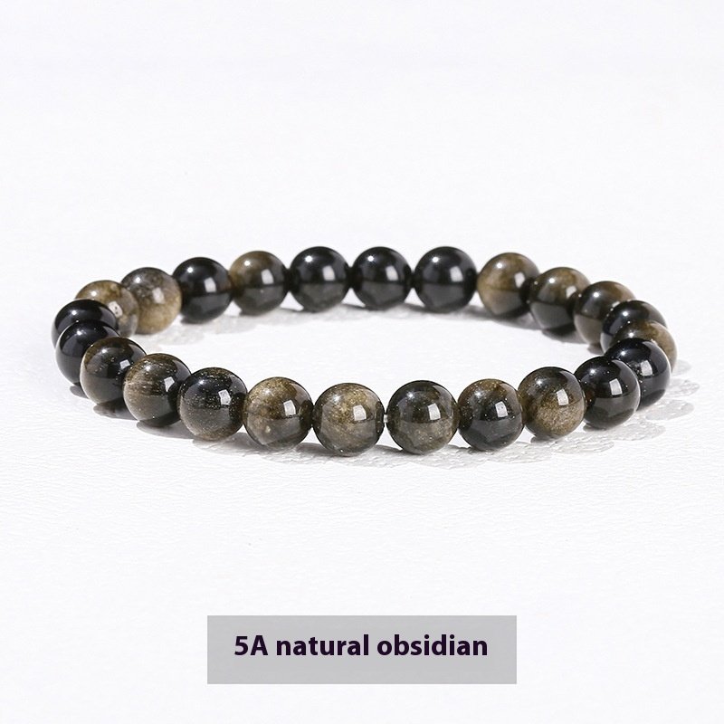 Natural Crystal Simple Single Circle Citrine Bracelet - Image 8