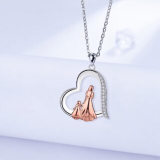 Mother And Women Stylish Elegant Necklace Female With Hearts