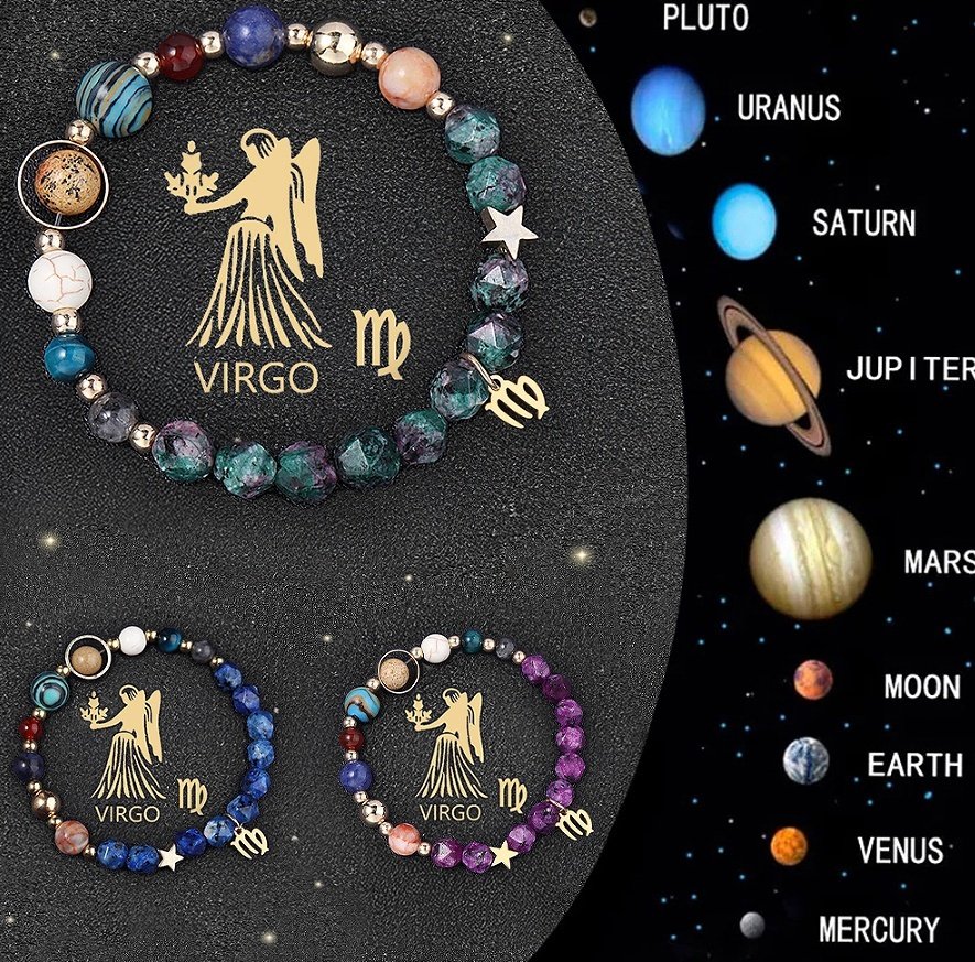 Crystal Stone Zodiac Sign Bracelet - Image 4