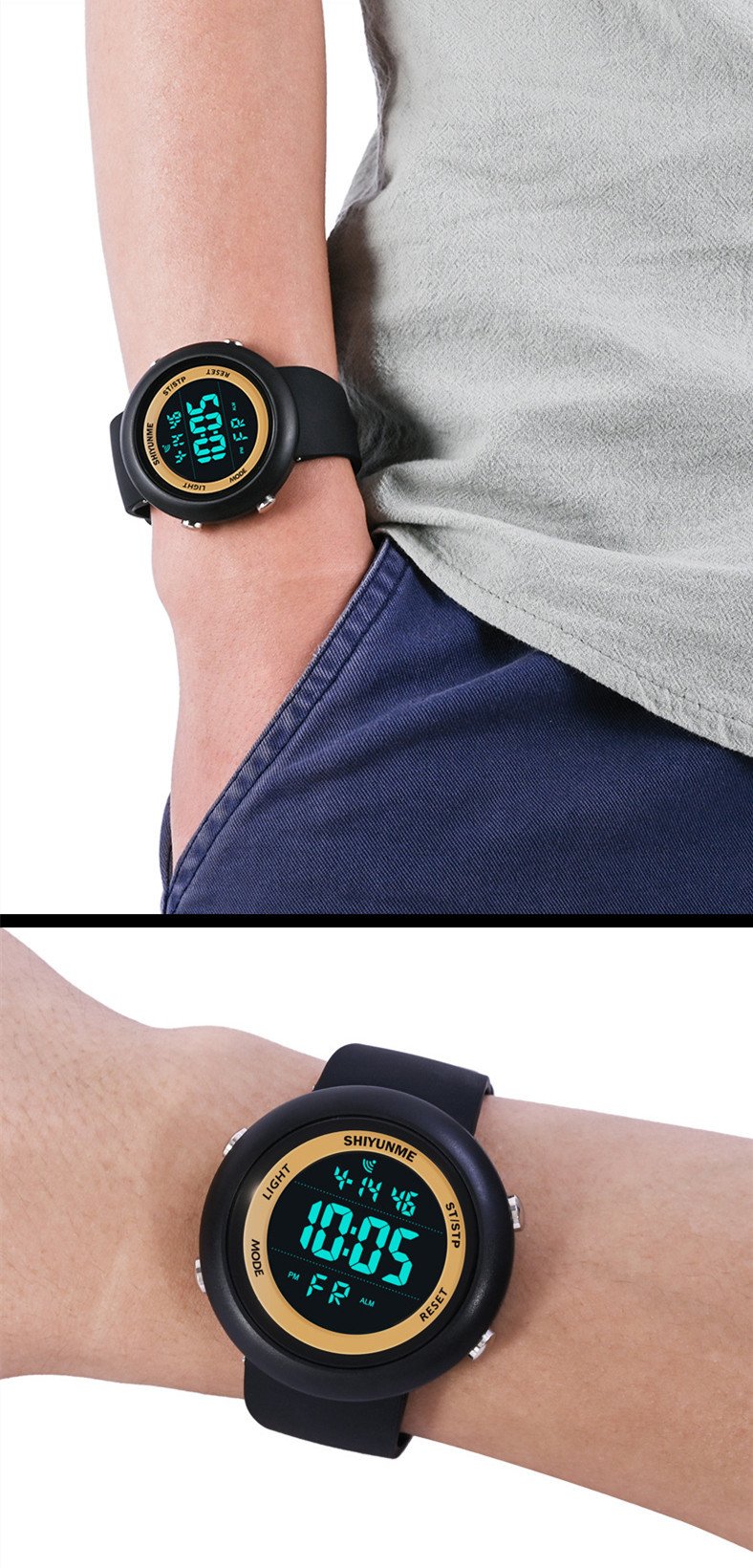 Waterproof Luminous Men's Watch Multi-function Dual Display Electronic Watch Sports Watch - Image 7