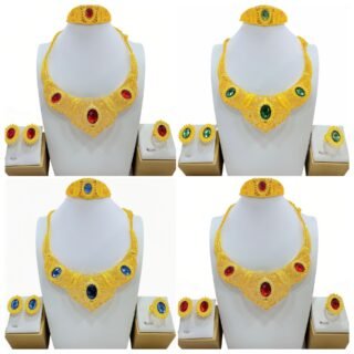 Women's Fashionable Golden New Jewelry Set Decorations