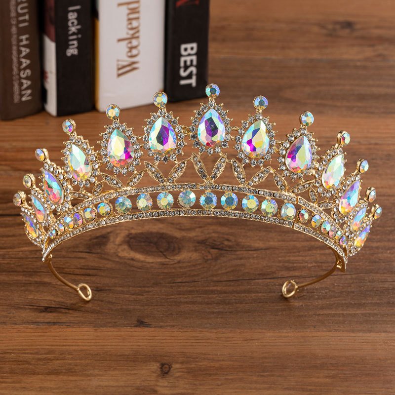 Bridal Crown Wedding Alloy Diamond Crown Fashion Elegant Headdress - Image 2
