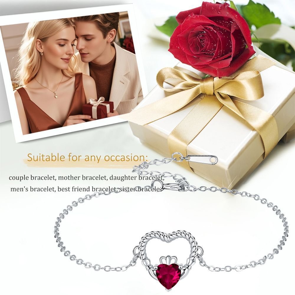 European And American Cat Footprints High Sense Female With Hearts Twine Rope Bracelet For Women - Image 3