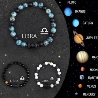 Crystal Stone Zodiac Sign Bracelet