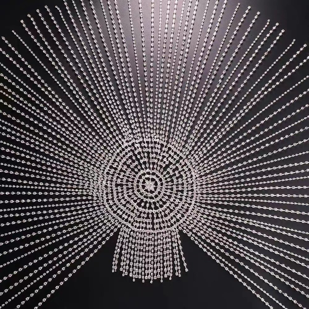 Bohemian Splendid Diamond Rhinestone Retro Ethnic Wind Length Fringed Headwear - Image 4