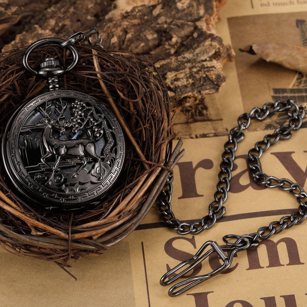 Flip Mechanical Pocket Retro Necklace Watch - Image 6