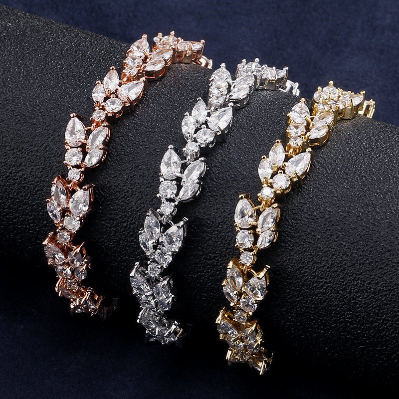 Micro Inlaid Zircon Bracelet Women's Special-interest Design