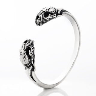 Male S925 Sterling Silver Beast Skull Bracelet