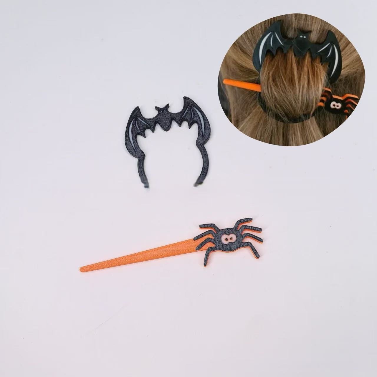 Halloween Barrettes Witch Bat Hairpin - Image 4
