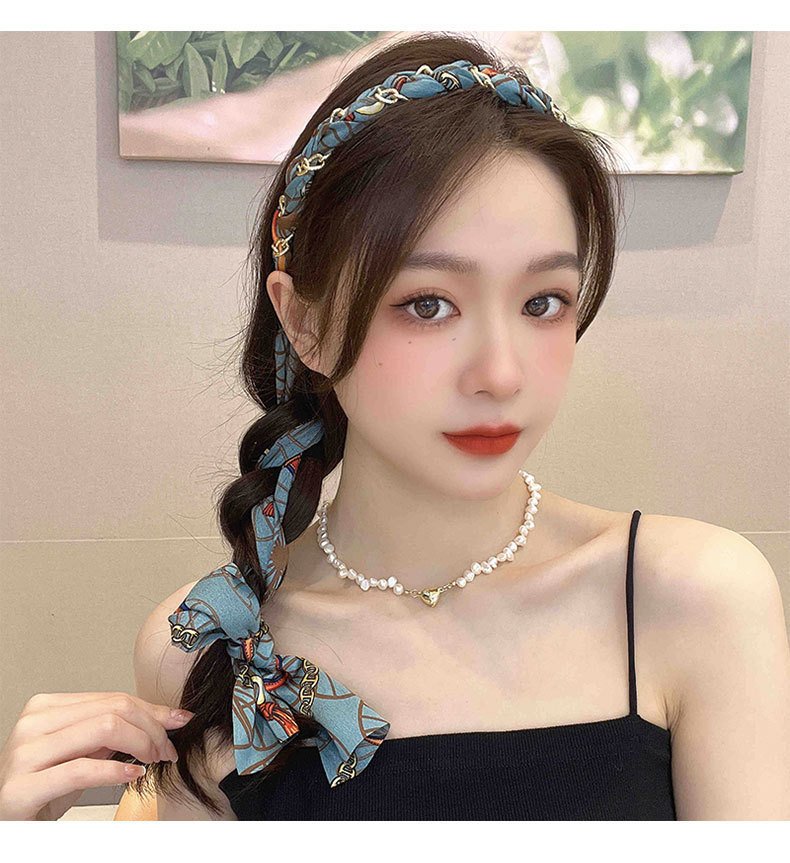 Bow Braided Hair Band For Women - Image 9