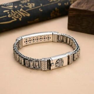 Pure Silver Money Bracelet Retro Tai Silver Popular Men