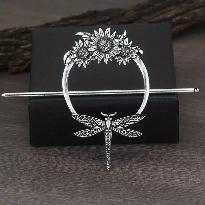 Female Viking Barrettes Animal Alloy Crescent Cloud - Image 8