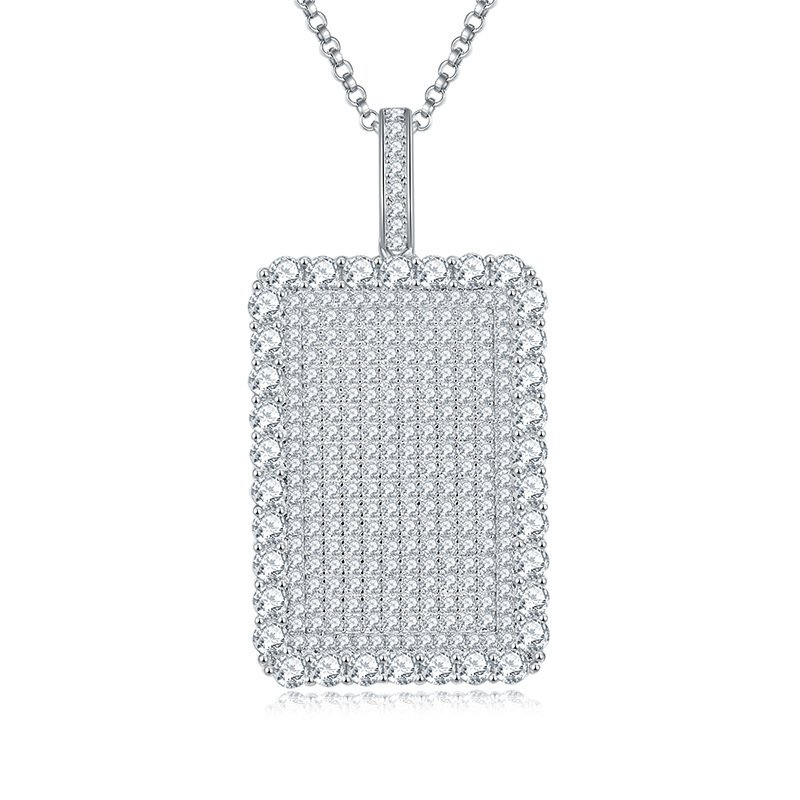 European And American Hip Hop Style Full Diamond Necklace - Image 3