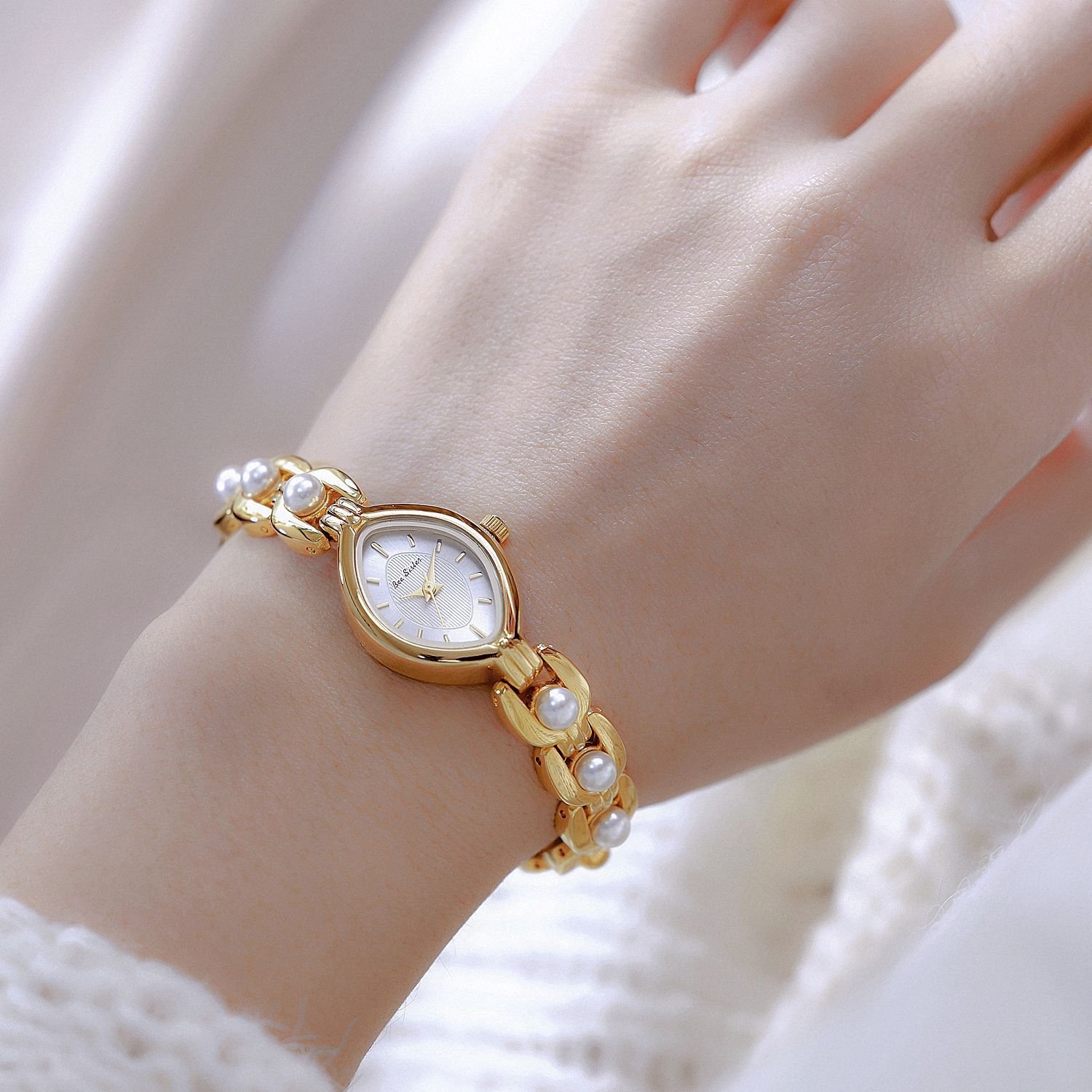 Mid-ancient Light Luxury Imitation Pearl Elegant Women's Watch - Image 3