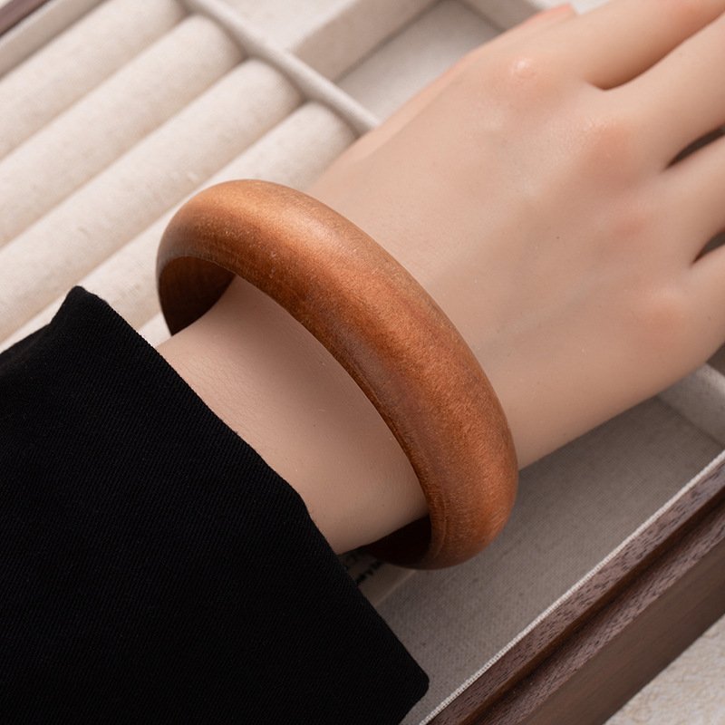 New Chinese Retro Ethnic Style Wooden Art Bracelet - Image 6