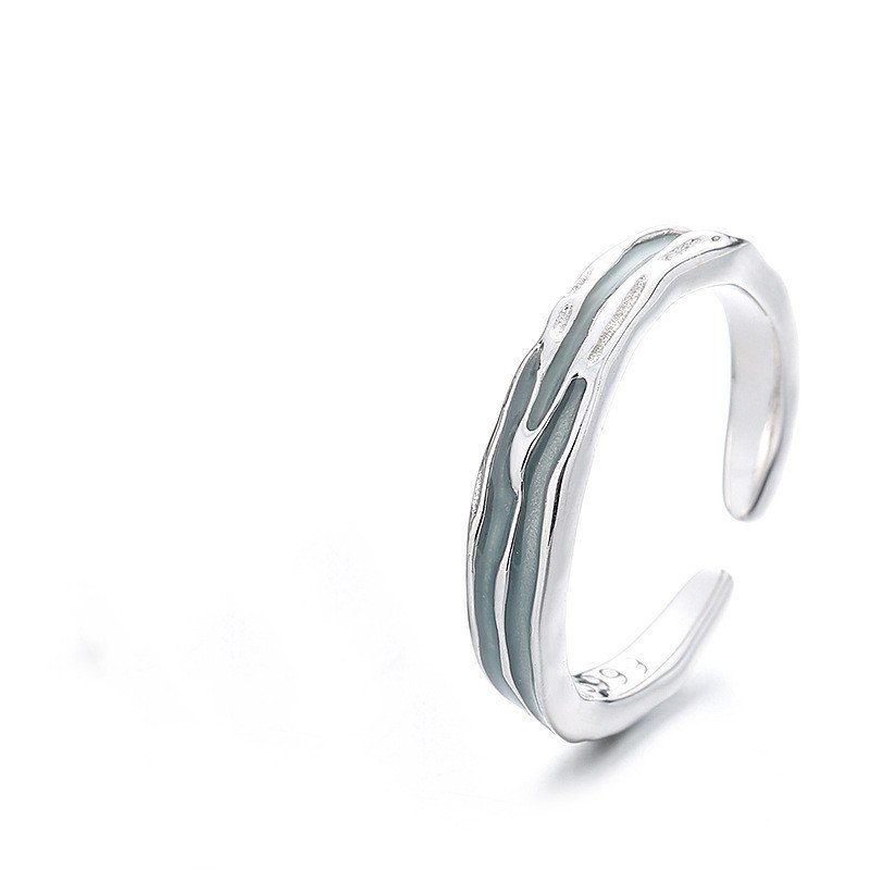 Personality Trendy Net Red Enamel Ring - Image 6