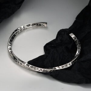 S925 Sterling Silver Mobius Bracelet For Women