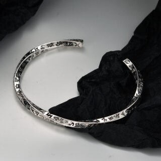 S925 Sterling Silver Mobius Bracelet For Women