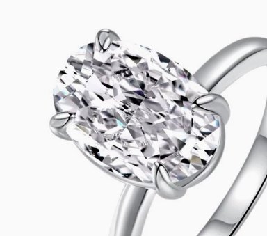 Oval Ring Female Four-claw Cold High Luxury - Image 5
