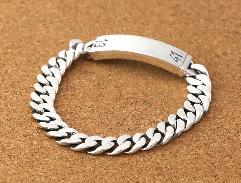 Personality Men's And Women's Thai Silver Bracelet - Image 4