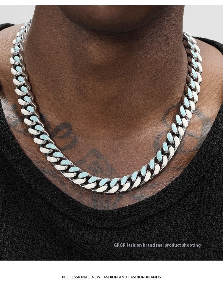 GRGR Original Genuine Three-dimensional Cutting Cuban Necklace For Men - Image 4