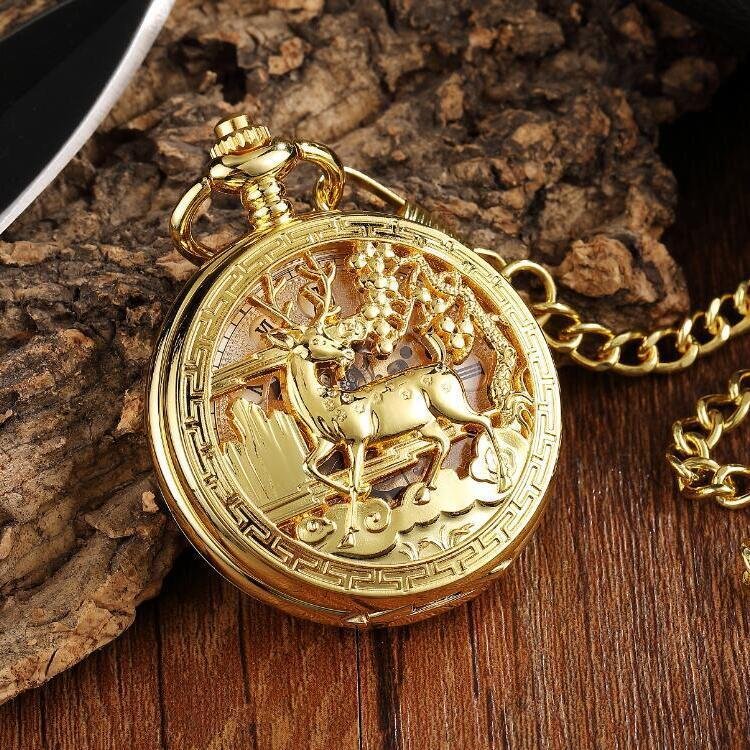 Flip Mechanical Pocket Retro Necklace Watch - Image 4
