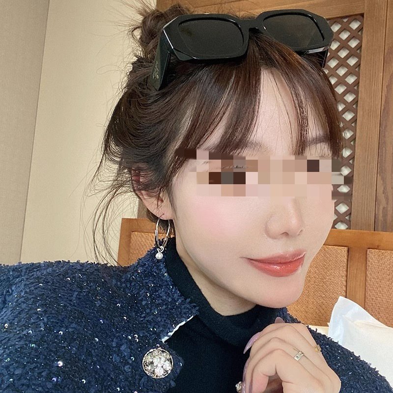 Oval Pearl Pendant Earrings Light Luxury Advanced Design Sense - Image 2