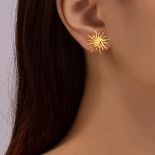 SUNFLOWER Stainless Steel High-key Dignified Earrings