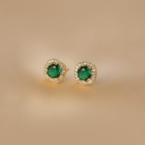 Minimalist Basic Vintage Emerald All-match Earrings