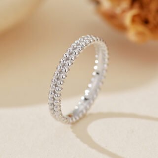 Women's Fashion Simple And Elegant Double Row Ball Ring