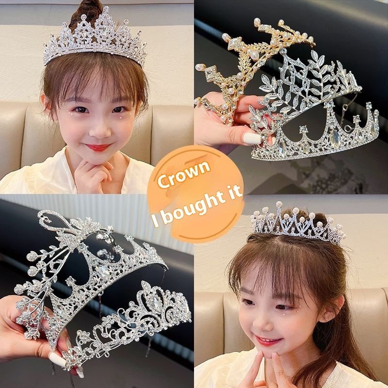 Children's Children's Crown Headdress Girls Princess Crown Hair Clip - Image 2