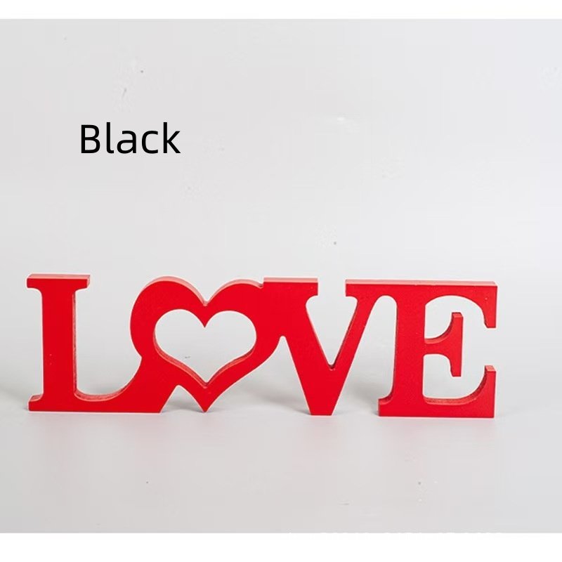 Cross-border Hot Love Conjoined Wooden Craft Ornaments - Image 7