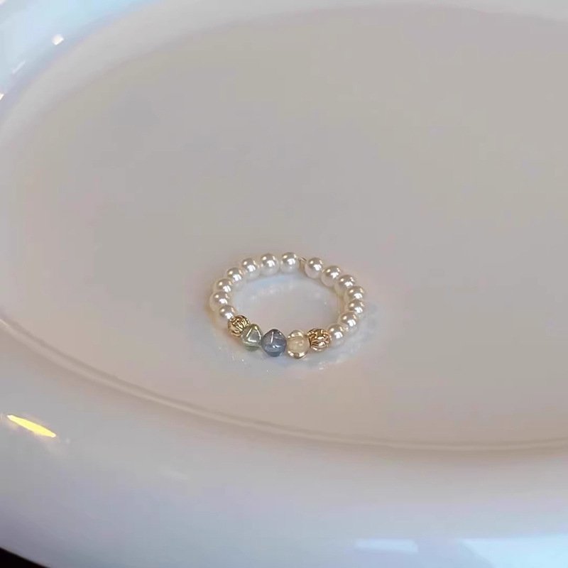 Pearl Ring Special-interest Design High Sense French Unique - Image 2