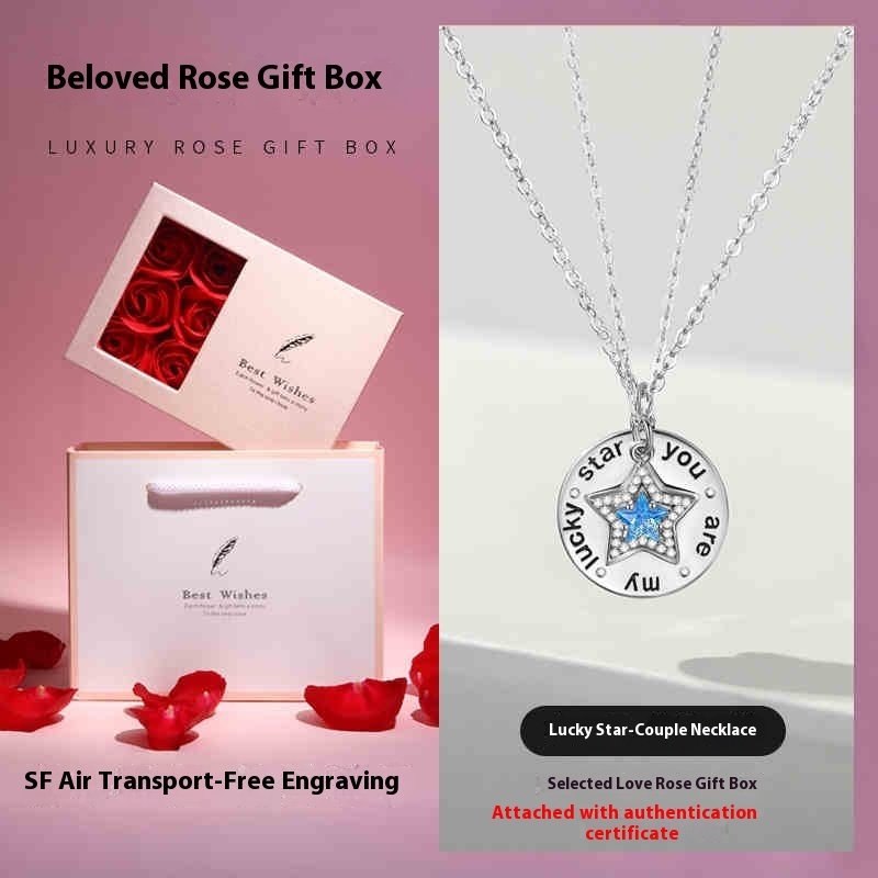 Sterling Silver Couple Necklace Birthday Gift - Image 7