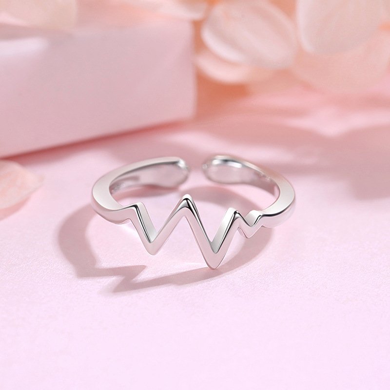 Silver Necklace Korean Lightning Necklace Female Simple ECG Decoding Short Necklace Clavicle Chain With Jewelry - Image 4