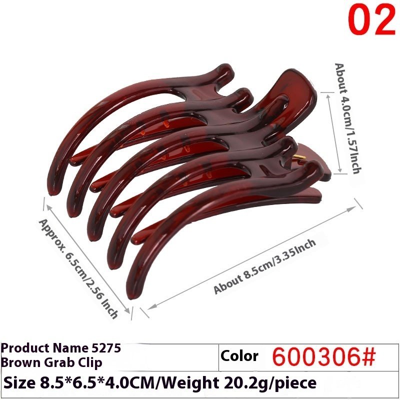 Handmade Hair Accessories Five-tooth Practical Large Haircut Grip - Image 7