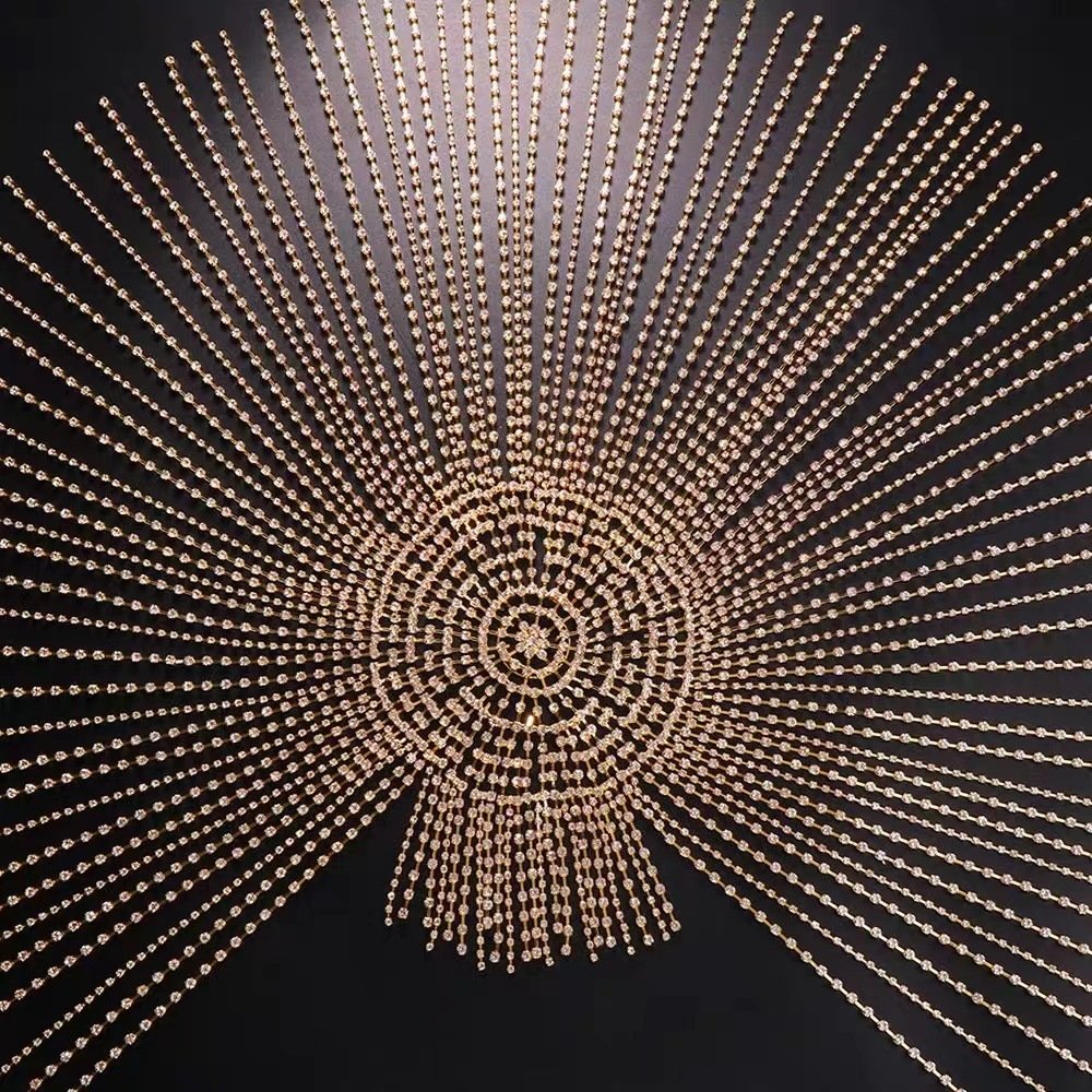 Bohemian Splendid Diamond Rhinestone Retro Ethnic Wind Length Fringed Headwear - Image 3