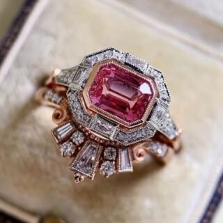 European And American Retro Style Ruby Women's Fashion Ring