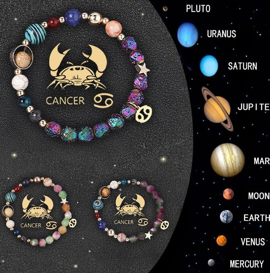 Crystal Stone Zodiac Sign Bracelet - Image 4